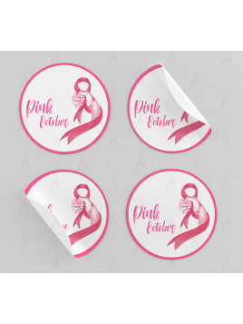 100 étiquettes octobre rose 4