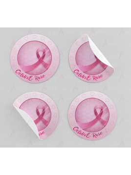 100 étiquettes octobre rose 7